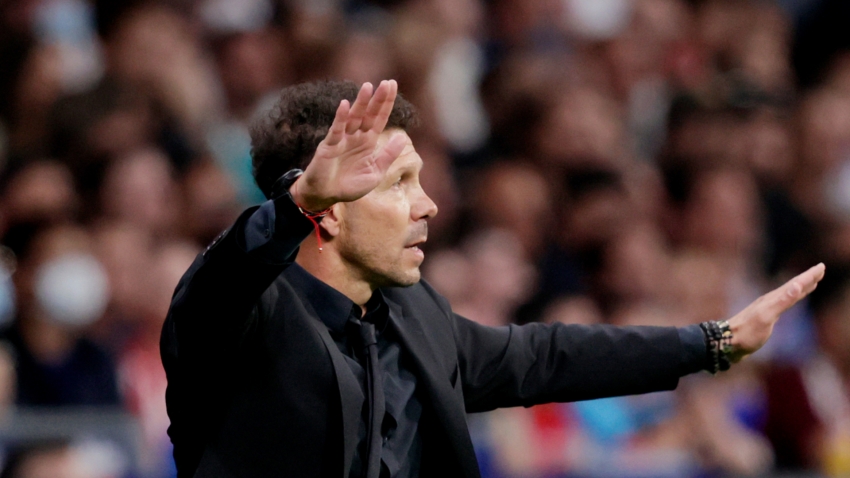 Diego Simeone  vẫn hài lòng với đội bóng dù đạt thành tích không mấy ấn tượng trước Inter Milan tại Cúp C1