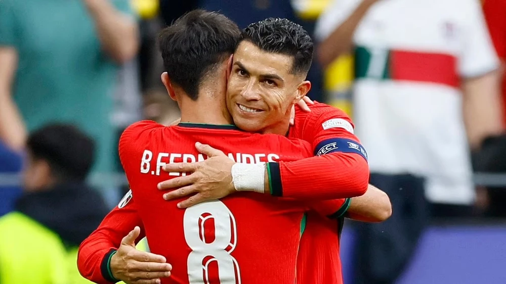  Ronaldo giúp Bồ Đào Nha thắng đậm Thổ Nhĩ Kỳ tại Euro 2024