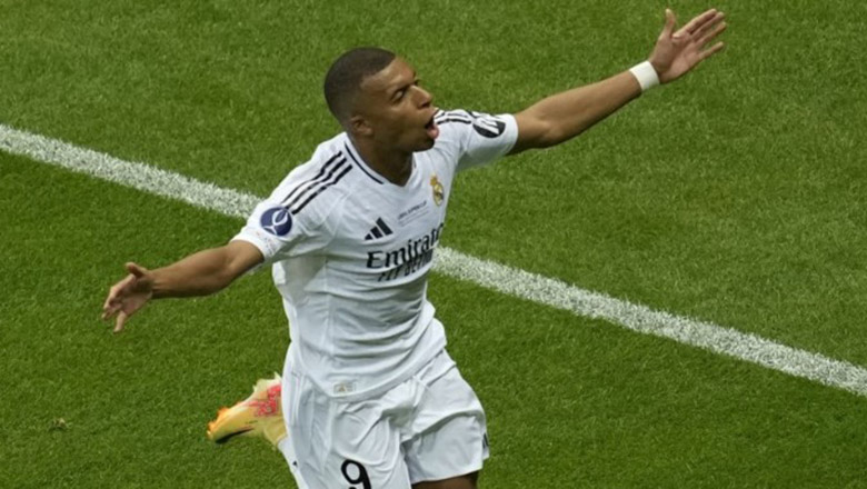  Mbappe tỏa sáng trong trận ra mắt, Real Madrid đăng quang Siêu Cúp châu Âu 2024